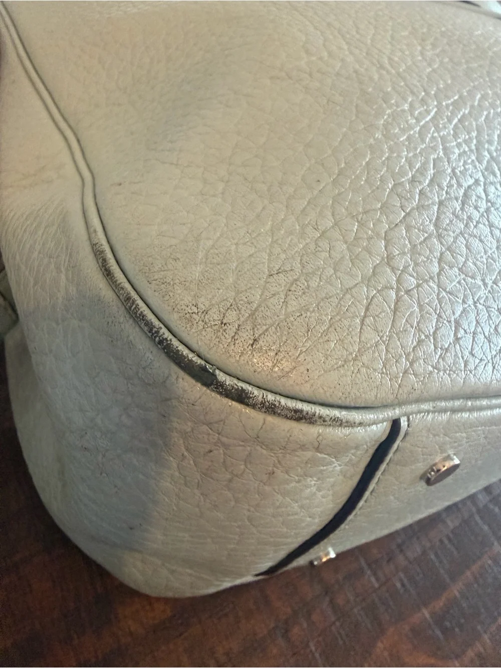 Kate Spade Light Blue Pebbled Leather Satchel with Shoulder Strap